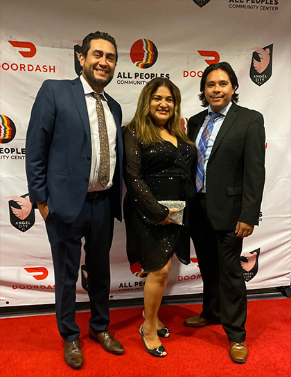 Lee andrews Group attending the All People’s Community
Center Gala in Los Angeles